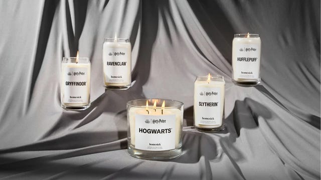 Harry Potter Homesick collection candles