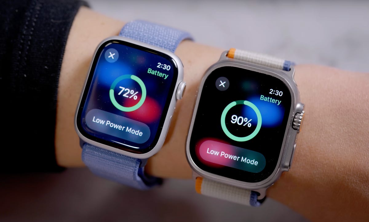 Apple Watch Series 9 vs. Ultra 2 battery life